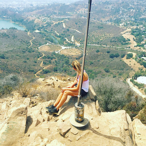 hiking with a view